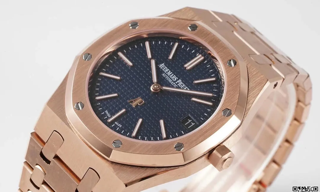 Audemars Piguet Royal Oak 15202OR.OO.1240OR.01 KZ Factory 1:1 Best Edition Replica Watch Blue Dial